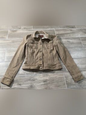 Vintage Lauren Ralph Lauren Jacket Women X SMALL Barn Denim Chore Button
